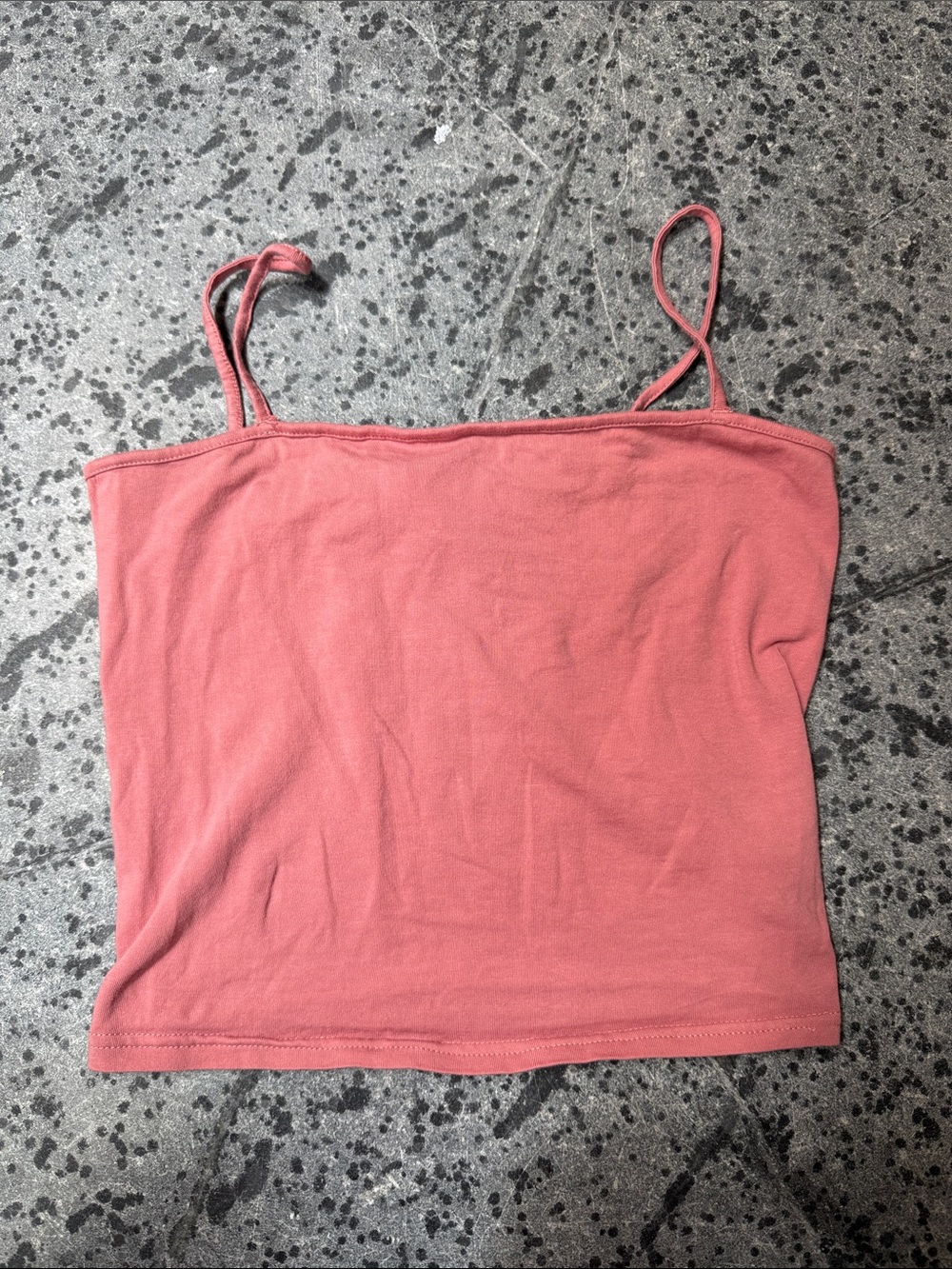 H&M Coral Pink Spaghetti Strap Crop Tank